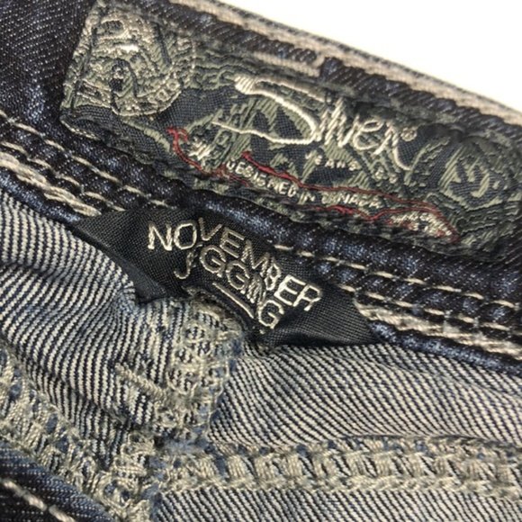 VINTAGE SILVER NOVEMBER JEGGING JEANS 26x29 ๐ - Picture 2 of 15